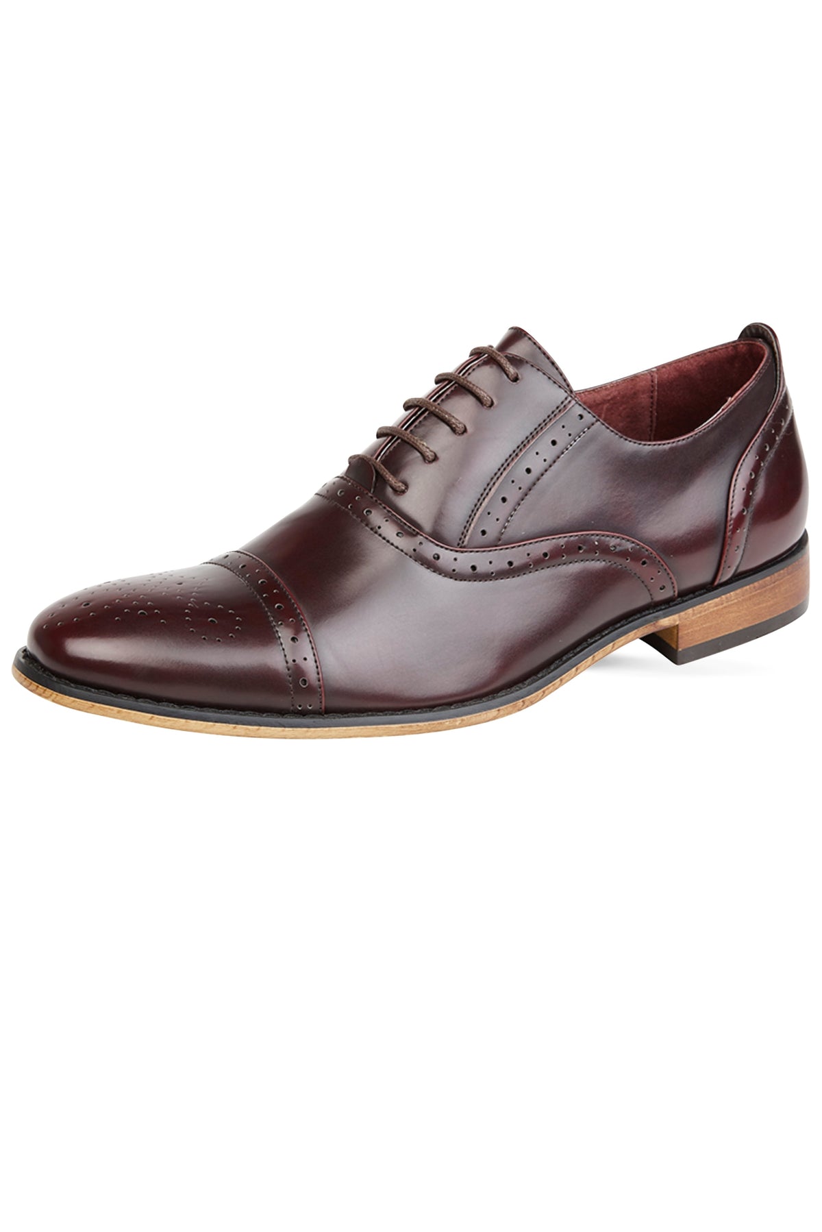 Oxblood Toecap Shoes