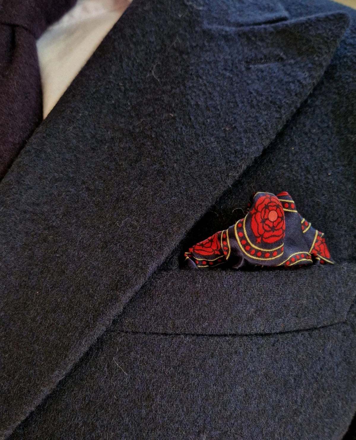 Banville: Navy Wool Double-Breasted Jacket