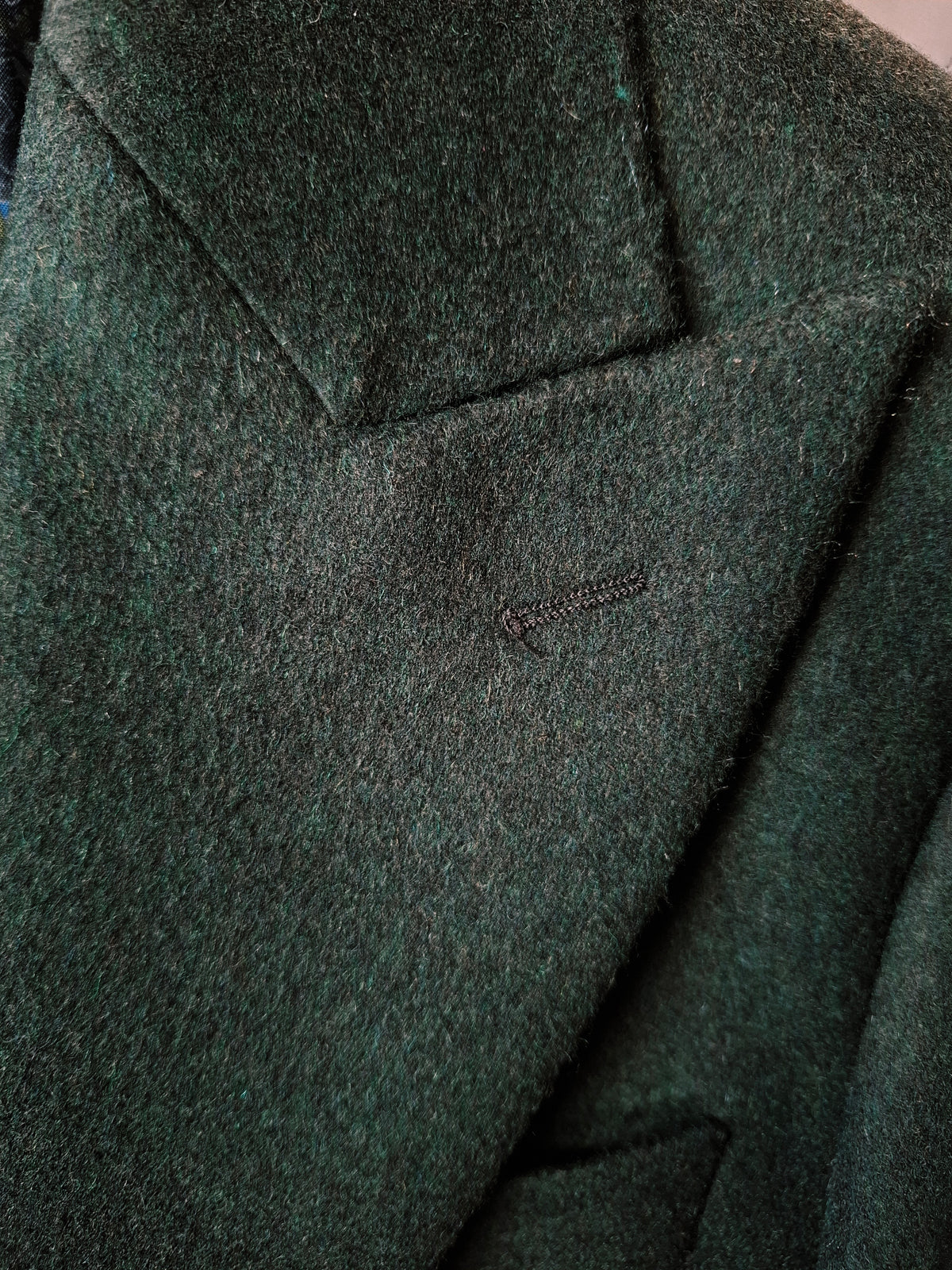Moore: Dark Green Wool Double Breasted Jacket