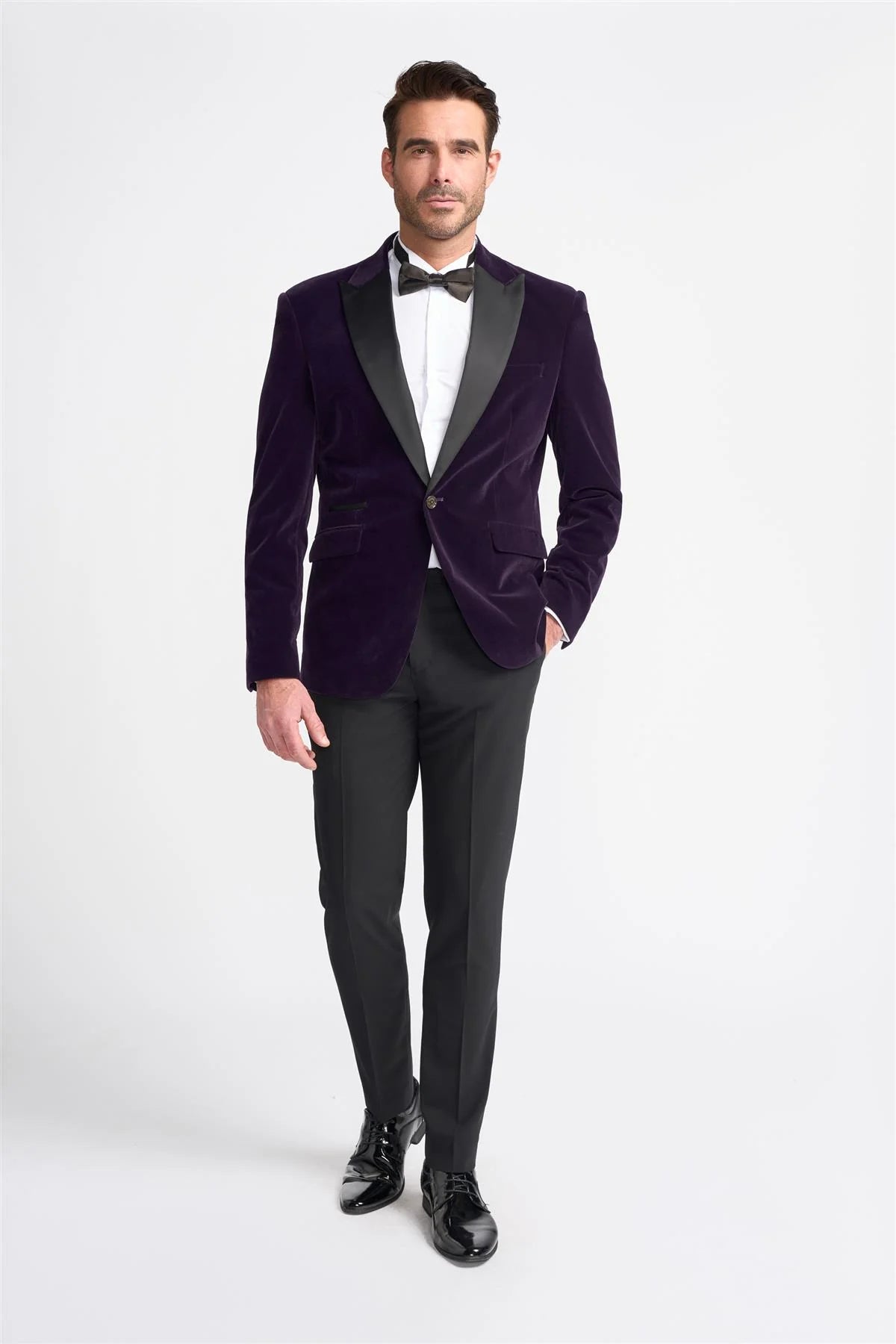 Rosa: Purple Velvet Jacket