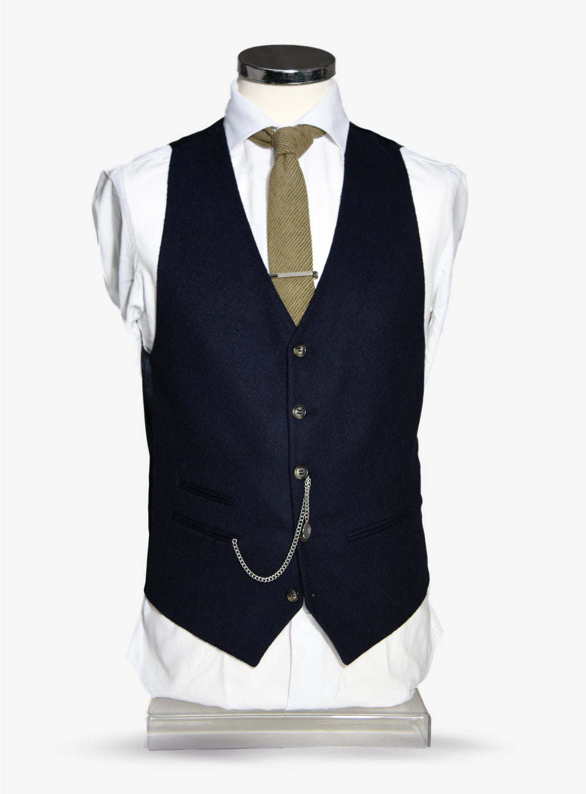 Boatclub: Navy Wool Waistcoat