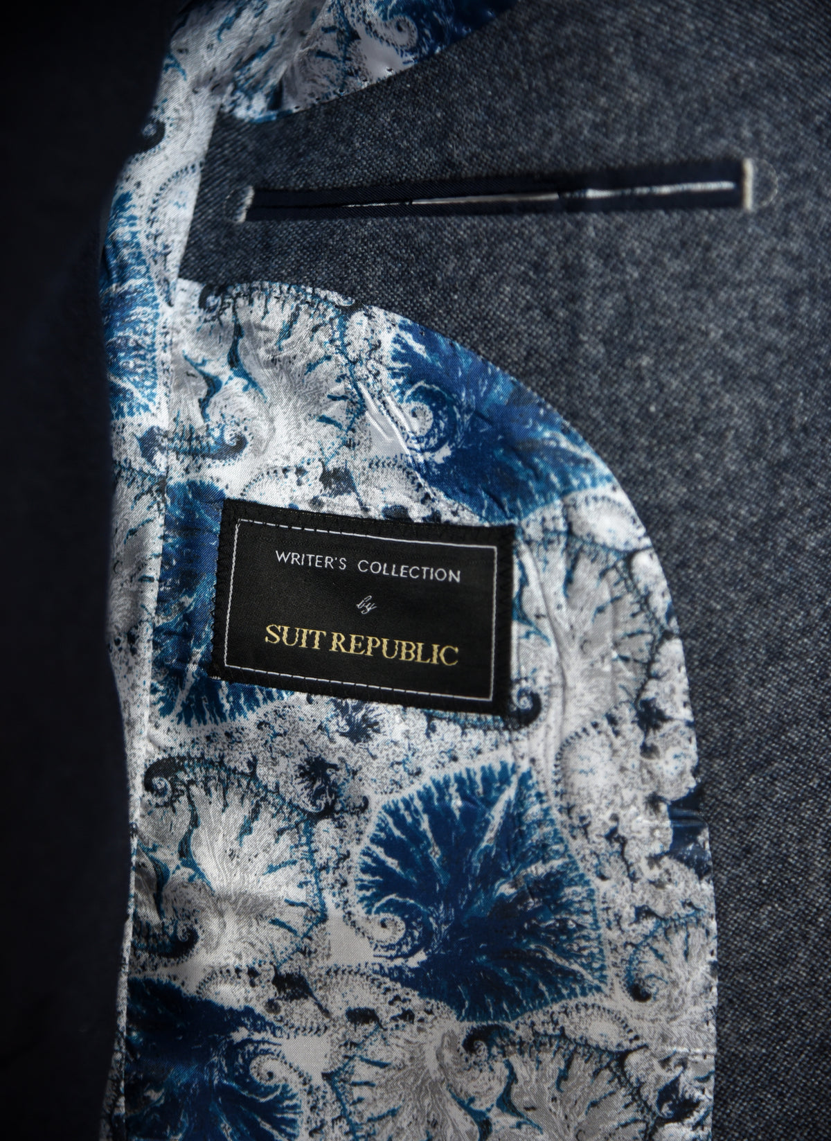 Doyle: Blue Tweed 2-Pc Suit