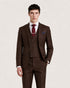 Binn Chorr: Plain Brown 3-Pc Suit