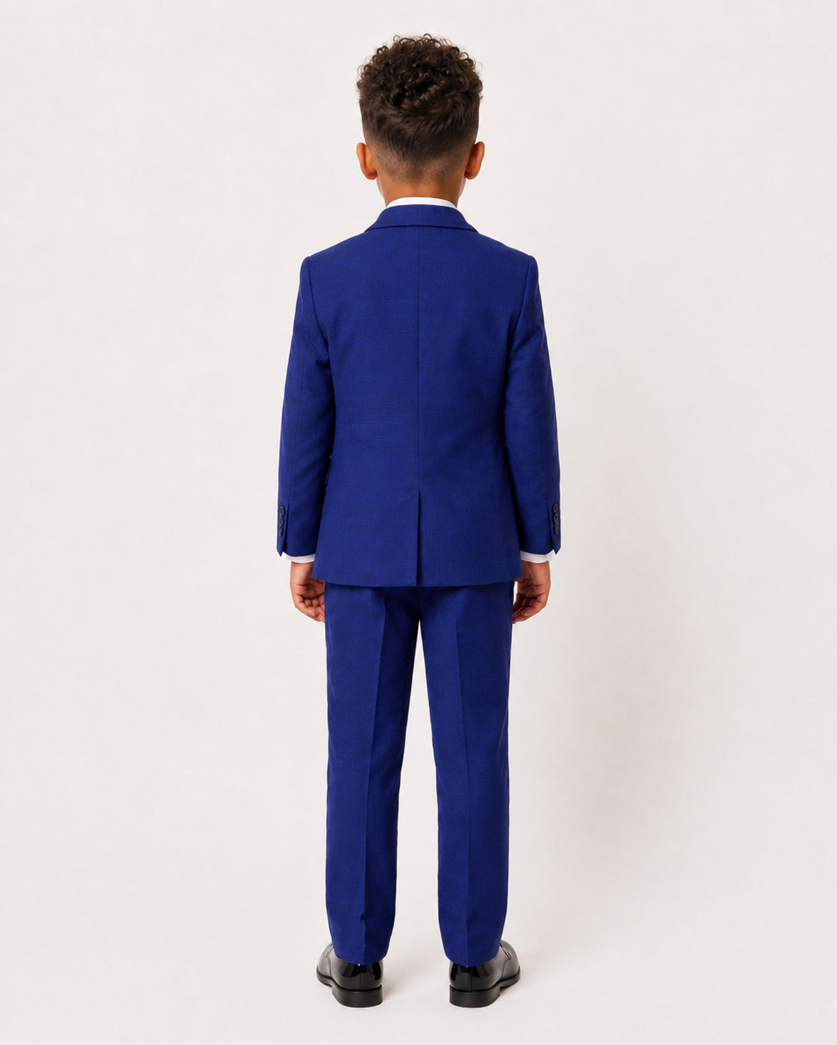 Boys Mark: Navy Check 3-Pc Suit