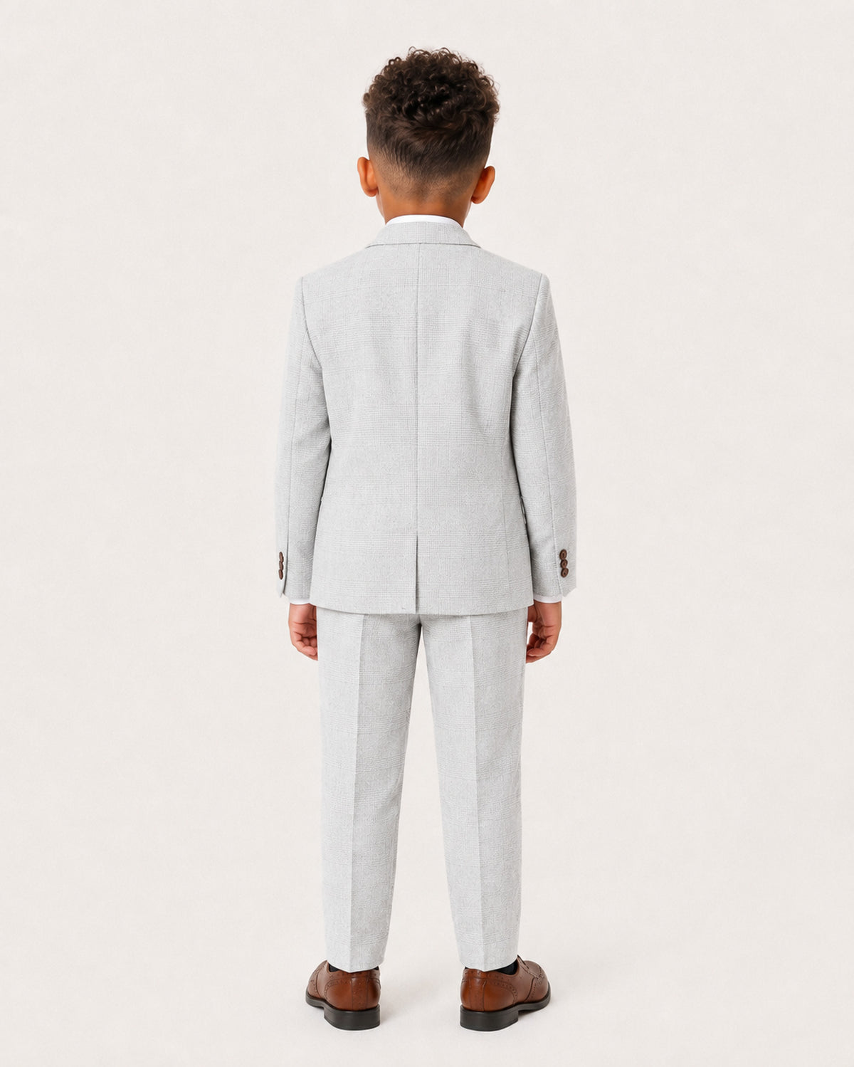 Boys Mark: Stone Check 3-Pc Suit