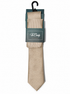 Champagne Rib Tie & Pocket Square Set
