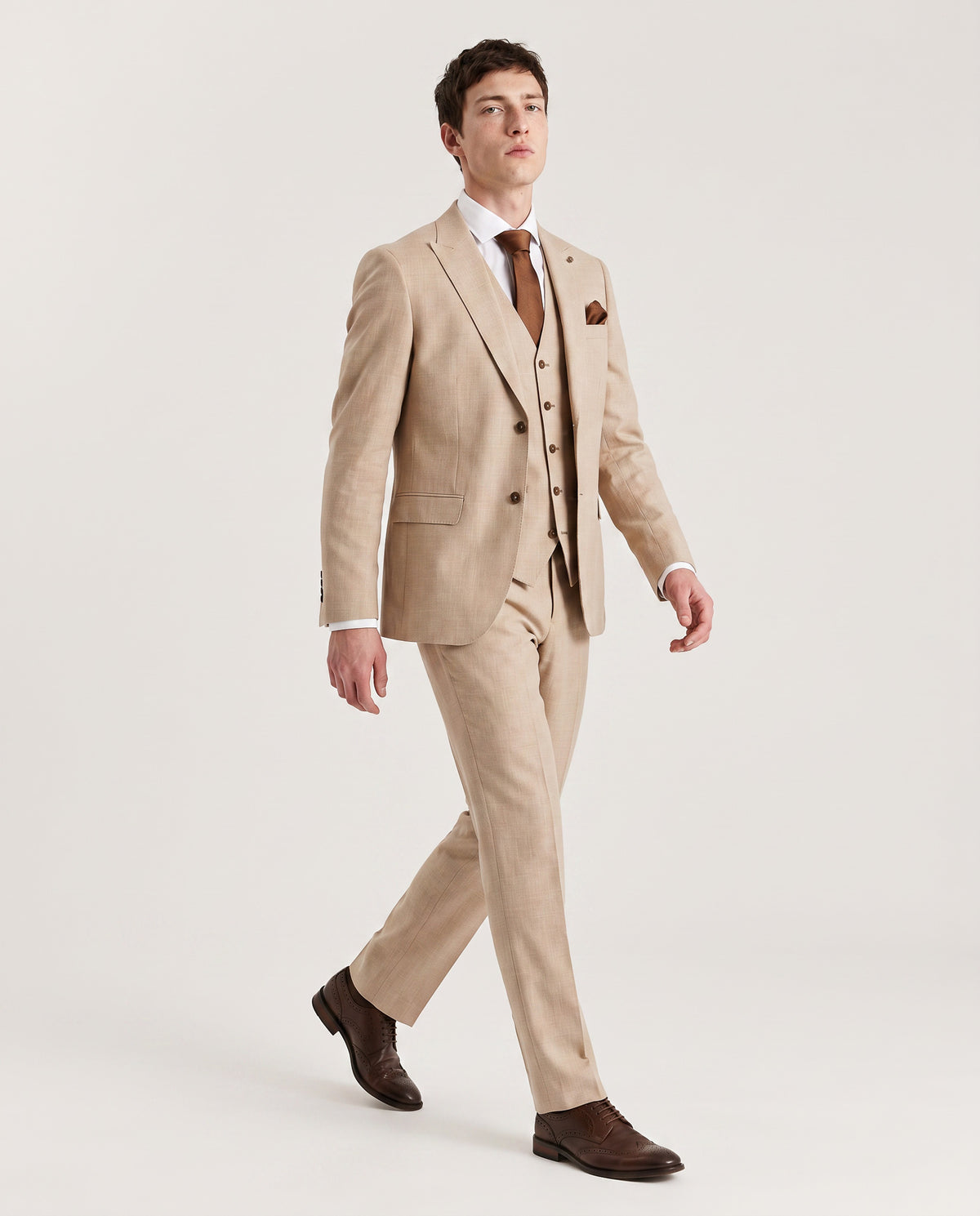Kurt: Cream 3-Pc Suit