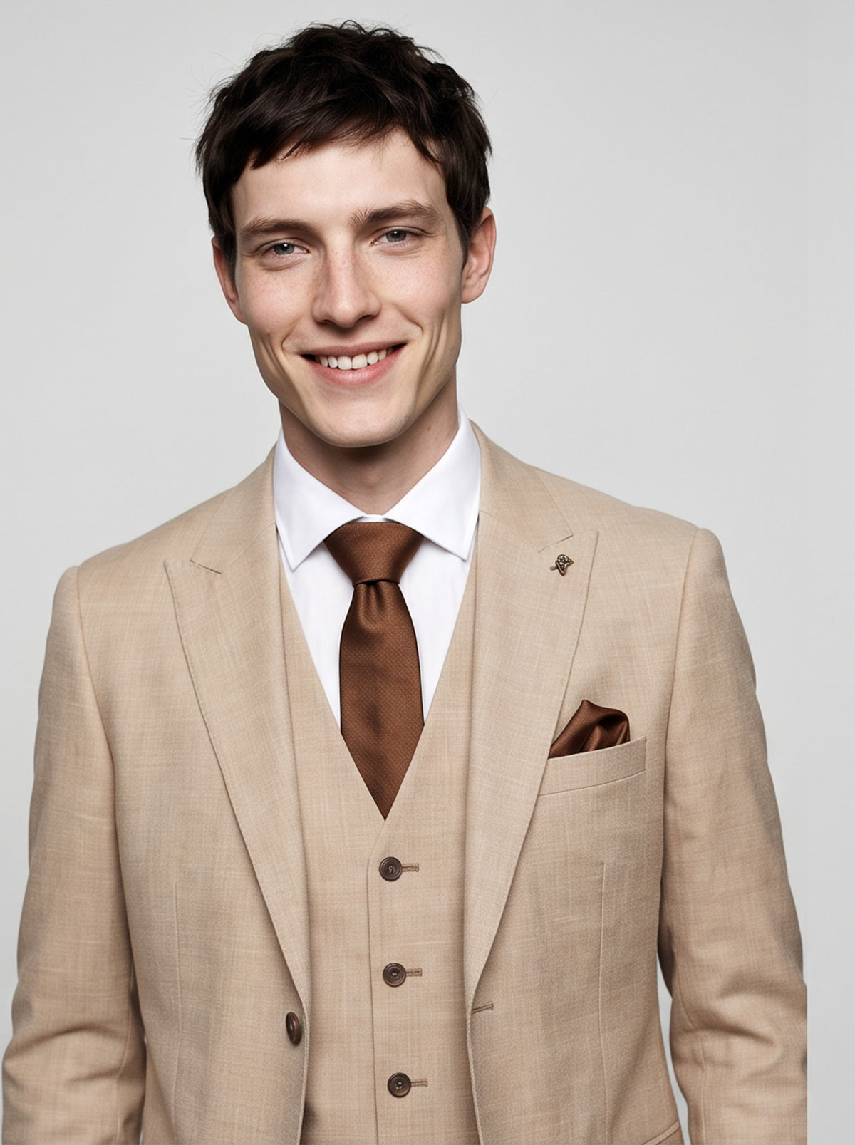 Kurt: Cream 3-Pc Suit
