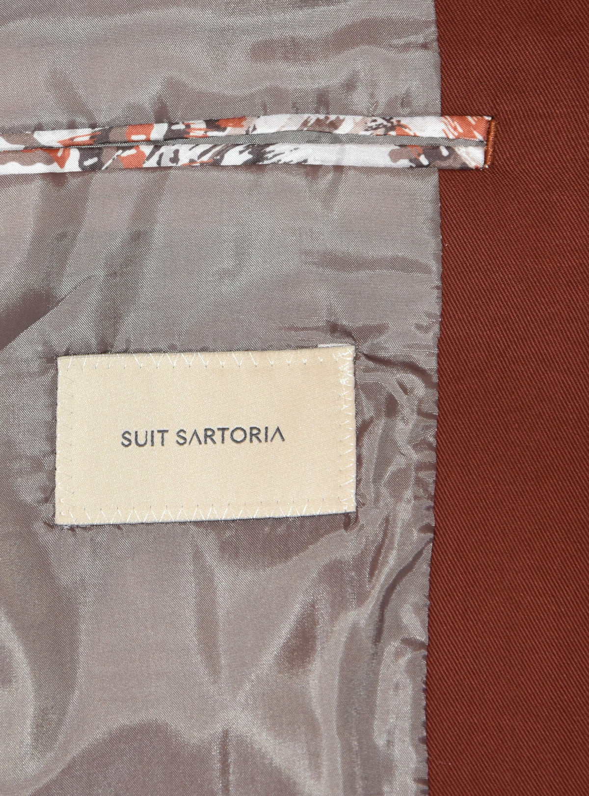 Nelson: Rust Brown 2-Pc Tencel Suit