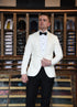 Lenny: Off-White & Black Tuxedo 2-Pc Suit