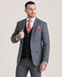 Doyle: Blue & Navy Tweed 3-Pc Suit