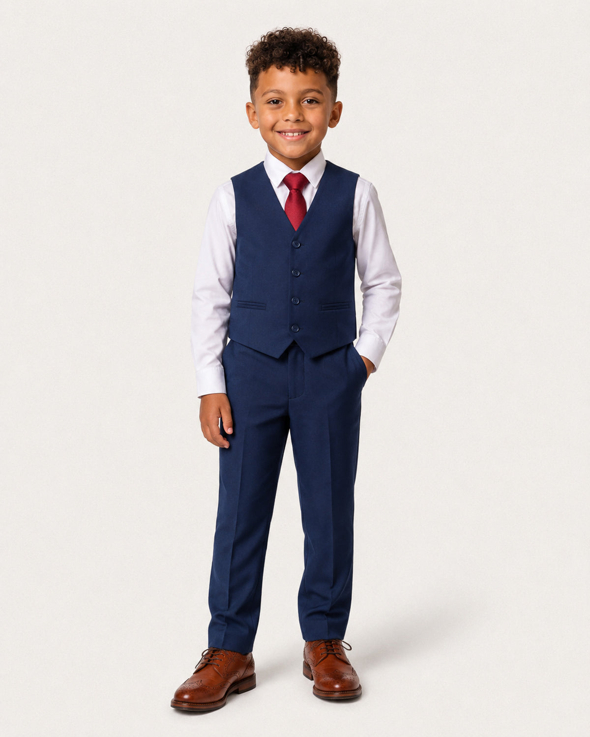 Ford Boys: Navy 3-Piece Suit