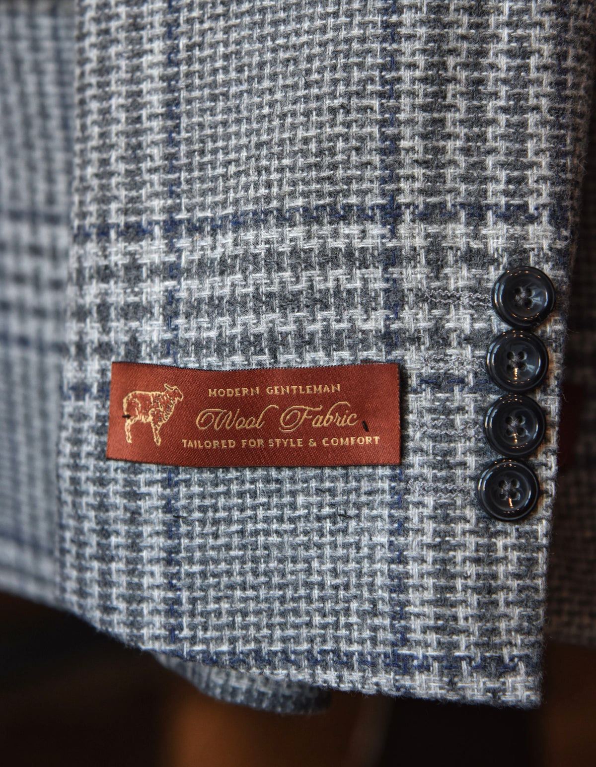 Goose: Grey Check Blazer