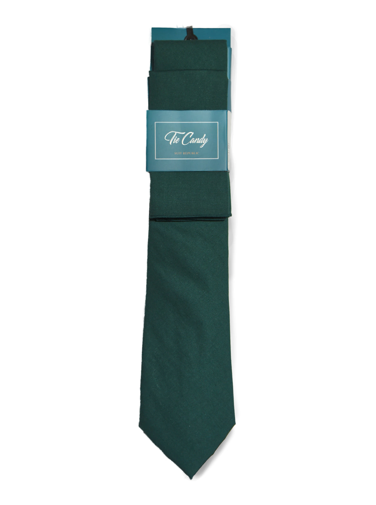 Forest Green Tie & Pocket Square Set