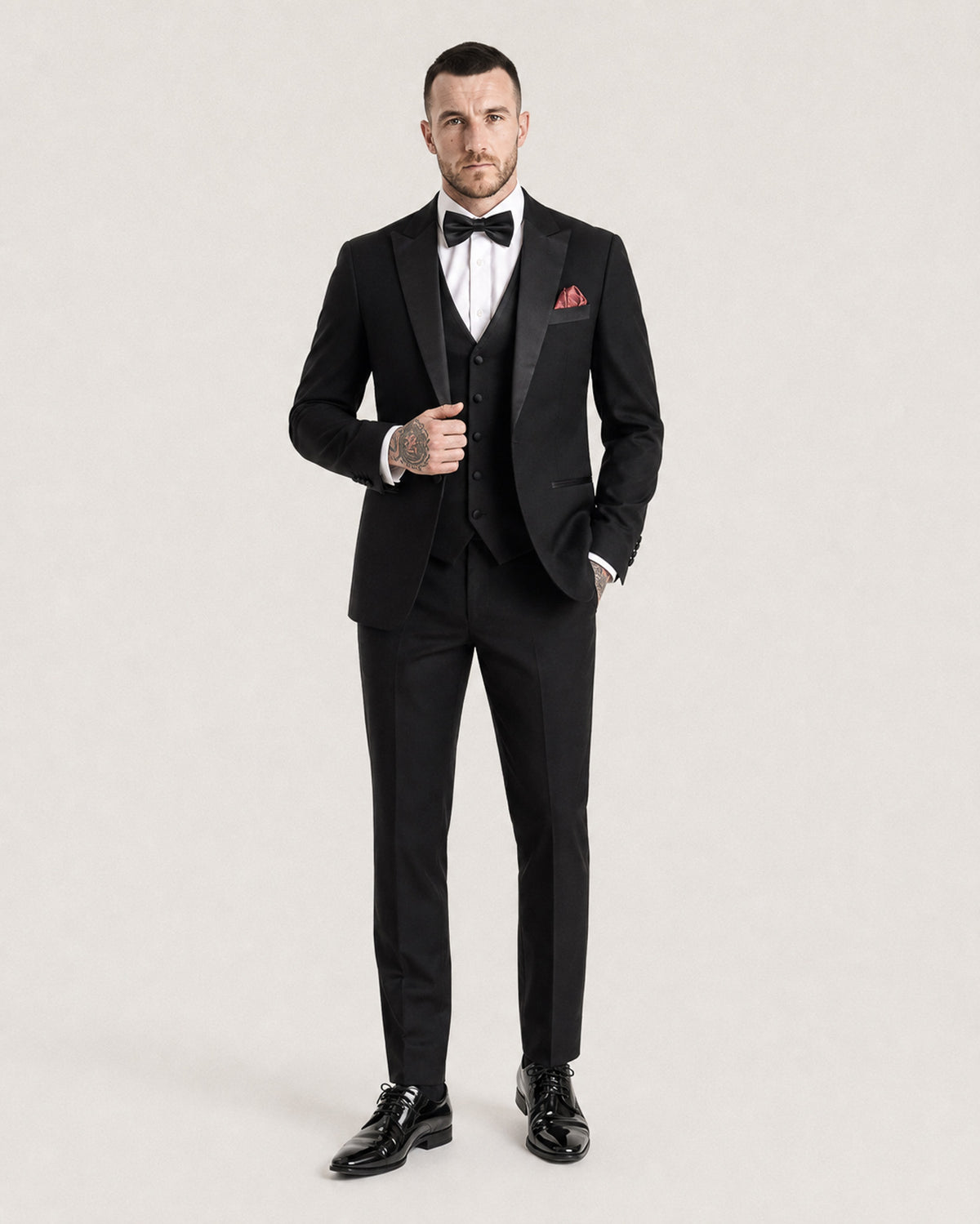 Harry: Black 3-Pc Tuxedo Suit