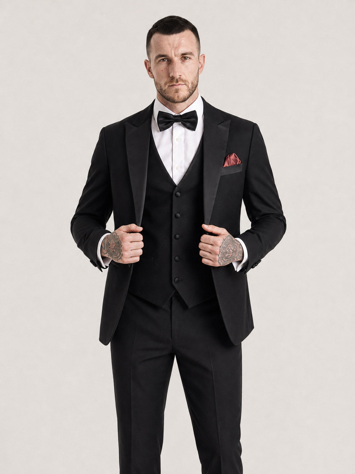 Harry: Black 3-Pc Tuxedo Suit