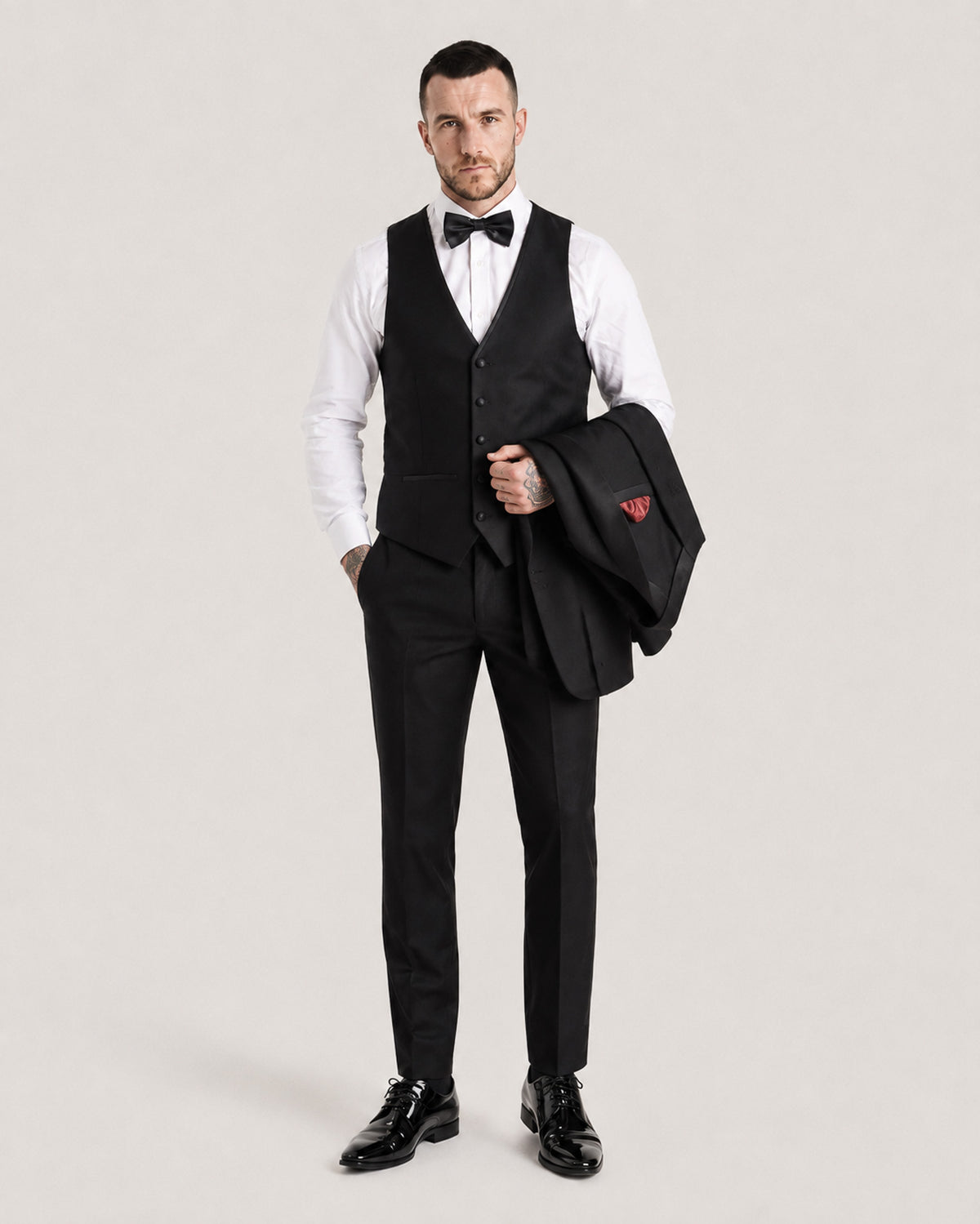 Harry: Black 3-Pc Tuxedo Suit