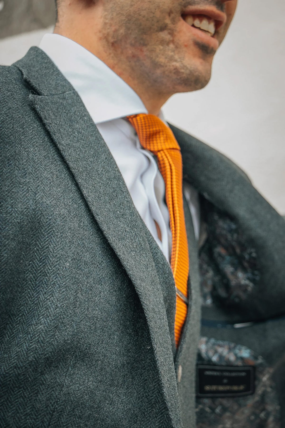Synge: Blue Tweed 3-Pc Suit