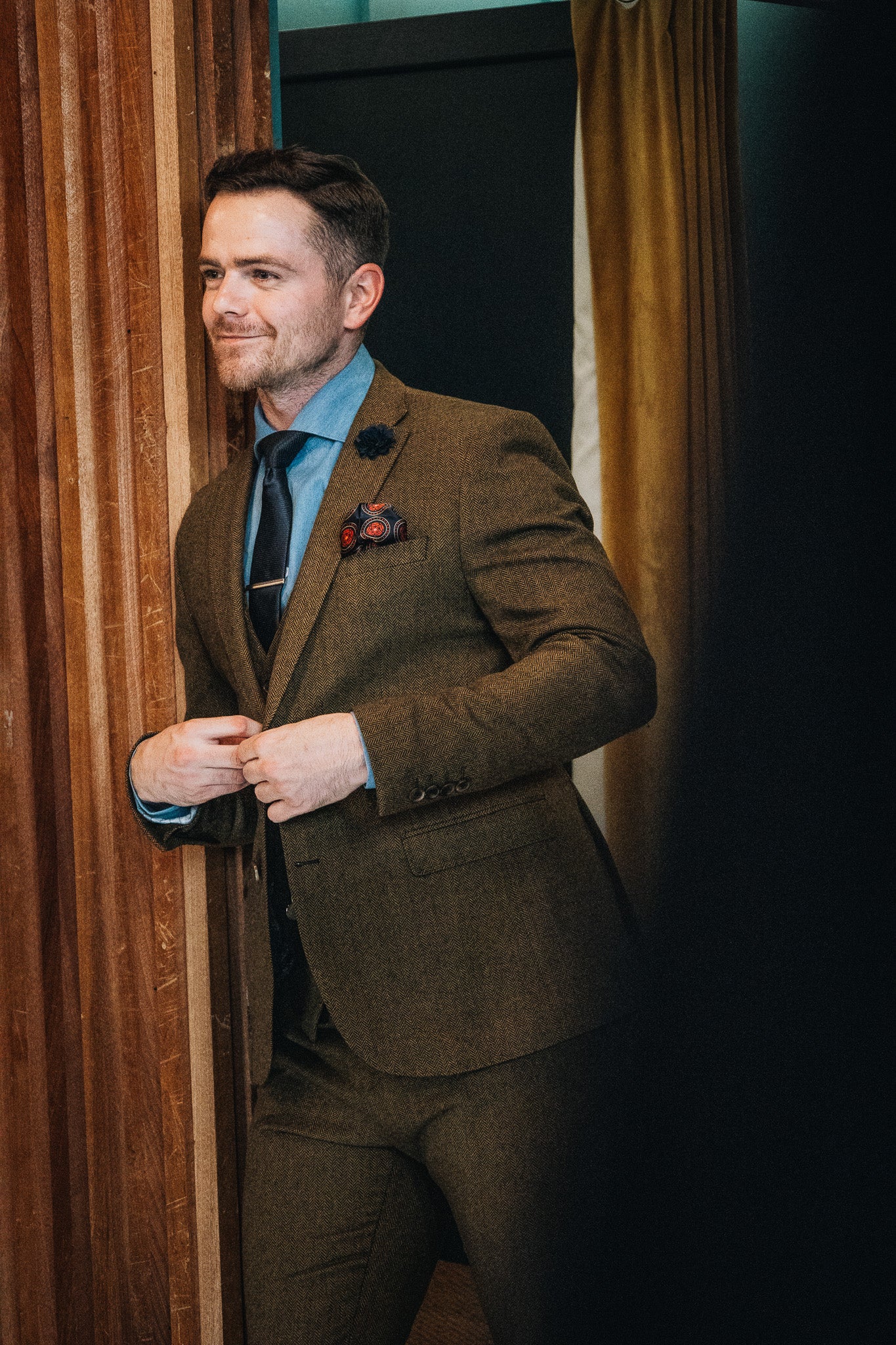 Harding: Brown Tweed 3-Pc Suit Suit Republic Harding: Brown Tweed 3-Pc Suit Suit Republic