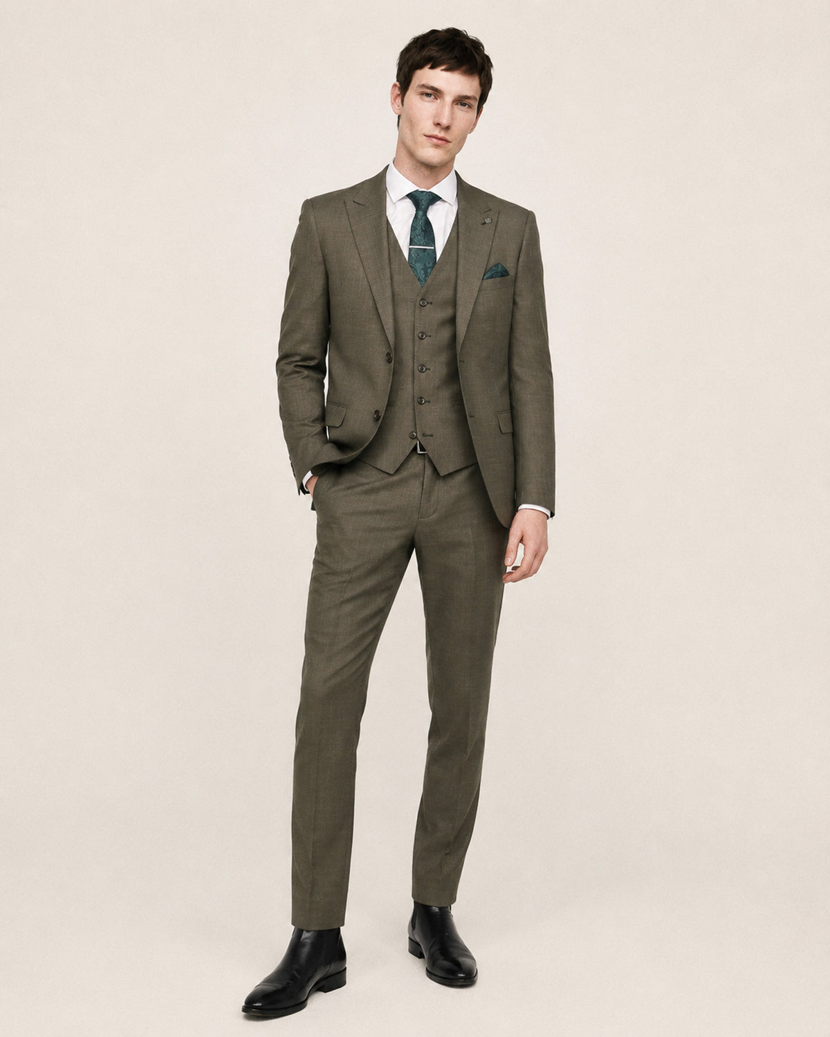 Kurt: Sage Green 3-Pc Suit