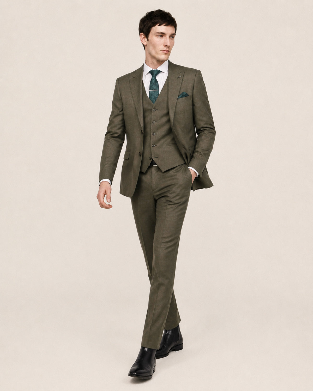 Kurt: Sage Green 3-Pc Suit
