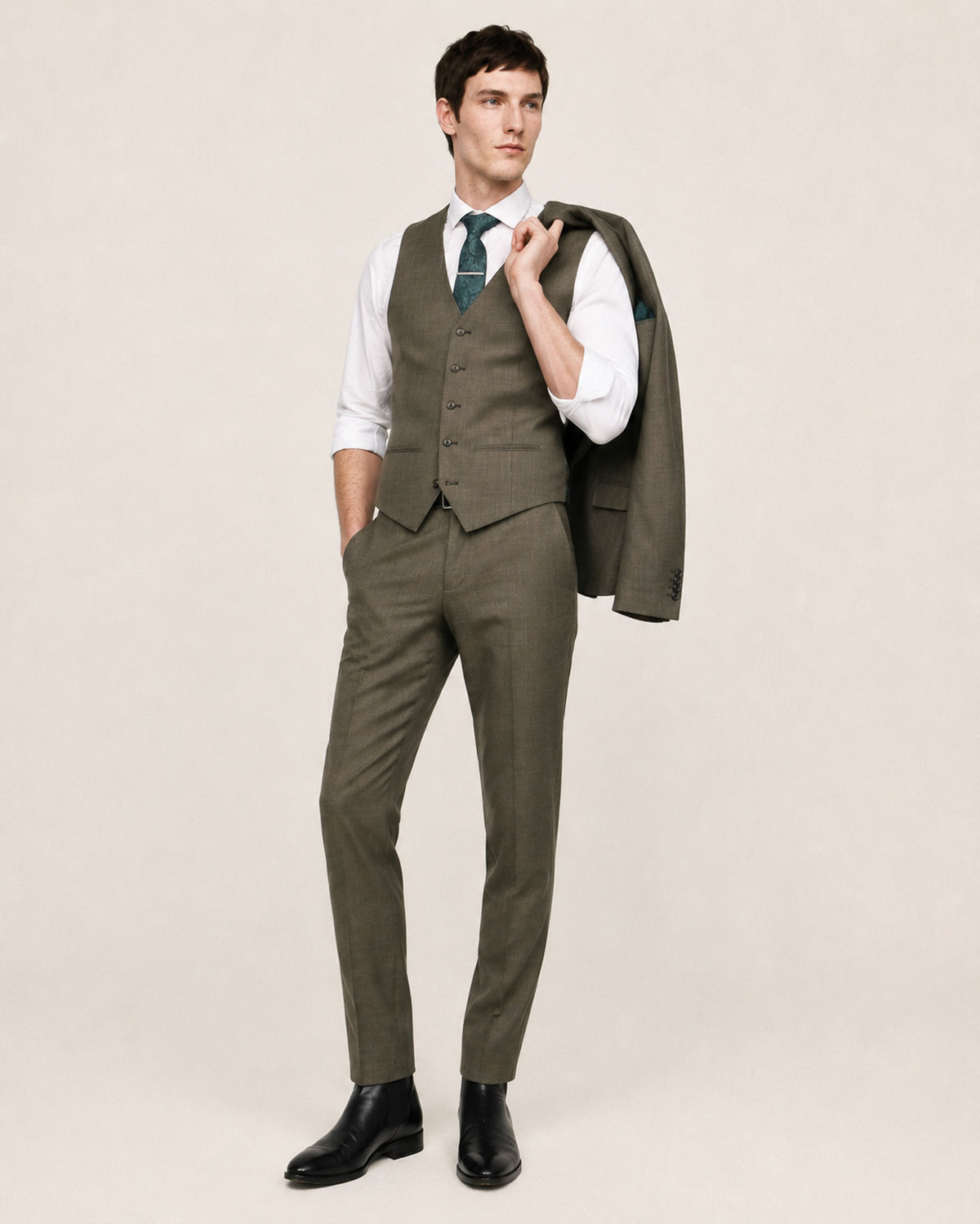 Kurt: Sage Green 3-Pc Suit