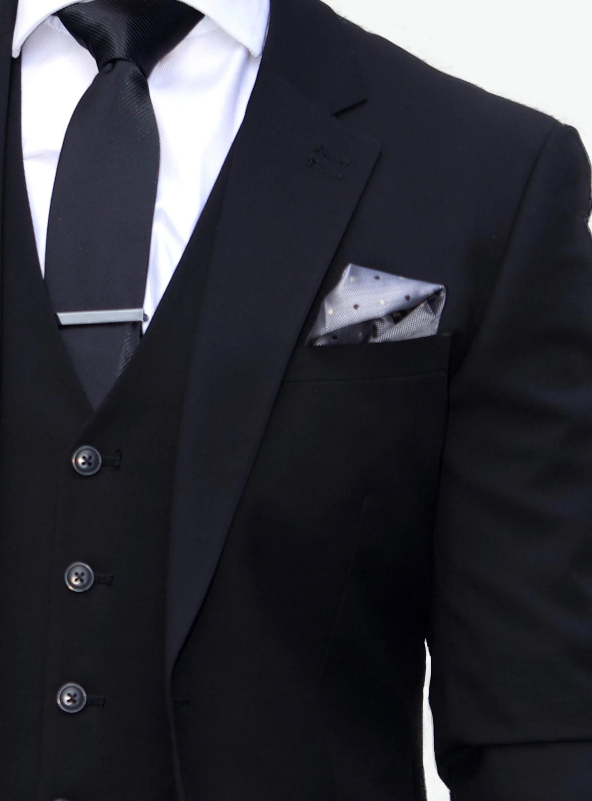 Beckett: Plain Black 3-Pc Suit
