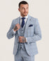 Mark: Sky Blue Check 3-Pc Suit