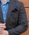 Maverick: Brown/Navy Gun-check Wool Blazer