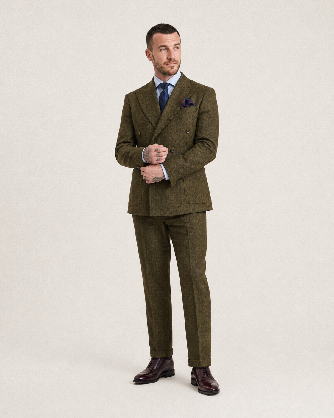 McGahern: Brown Wool 2-Pc Suit