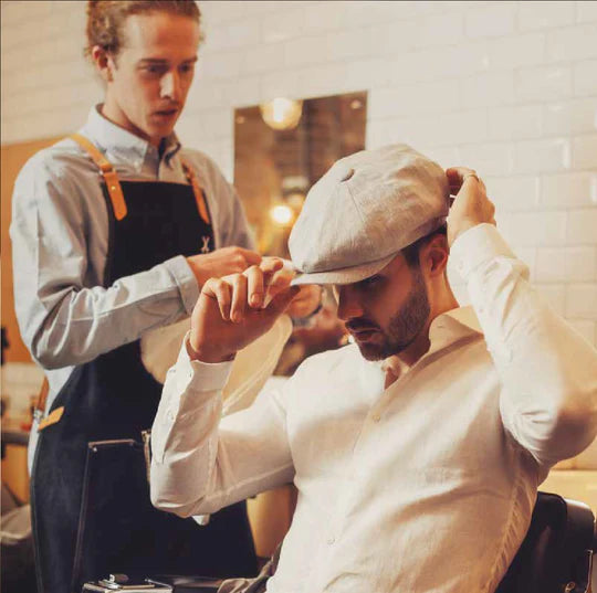 Alfie: Irish Linen Bakerboy Cap