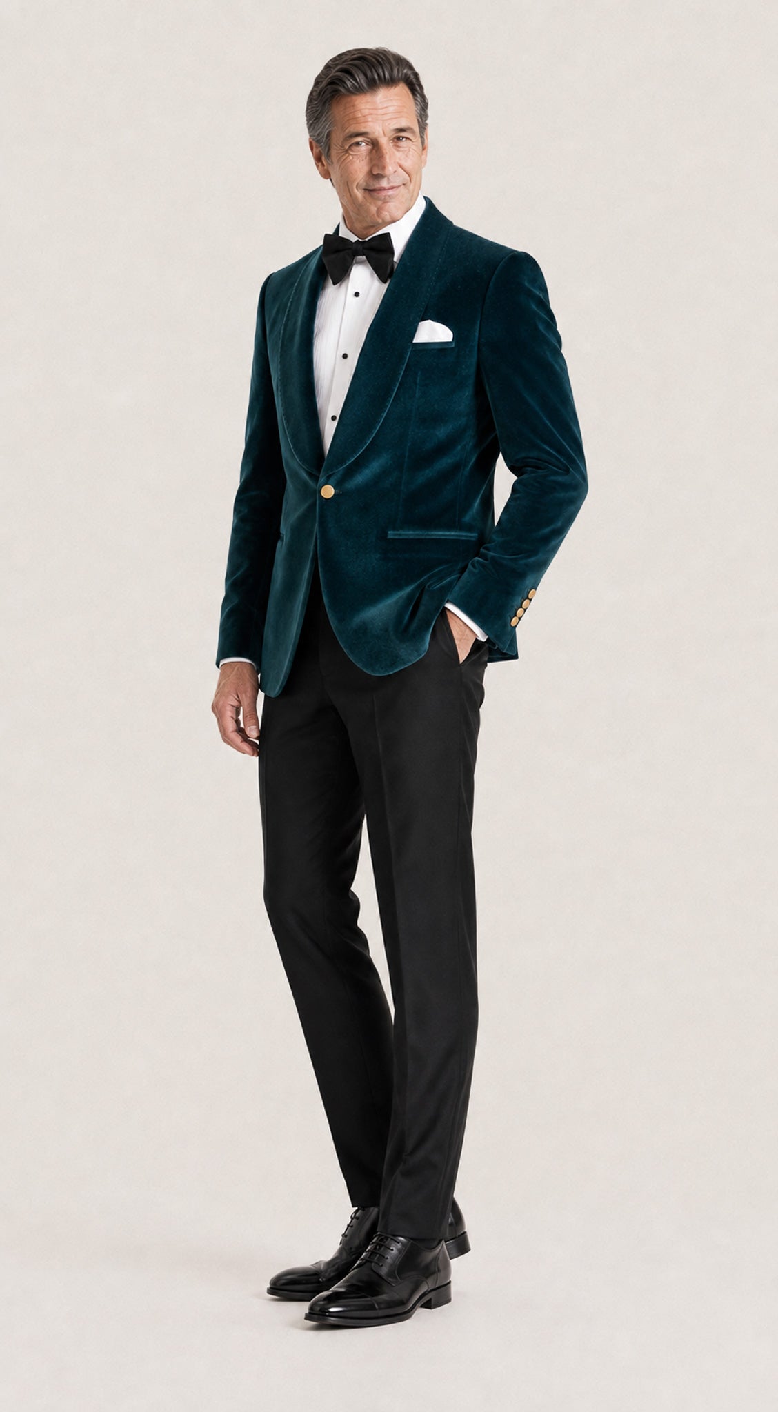 Murphy: Turquoise Velvet 3-Pc Tuxedo