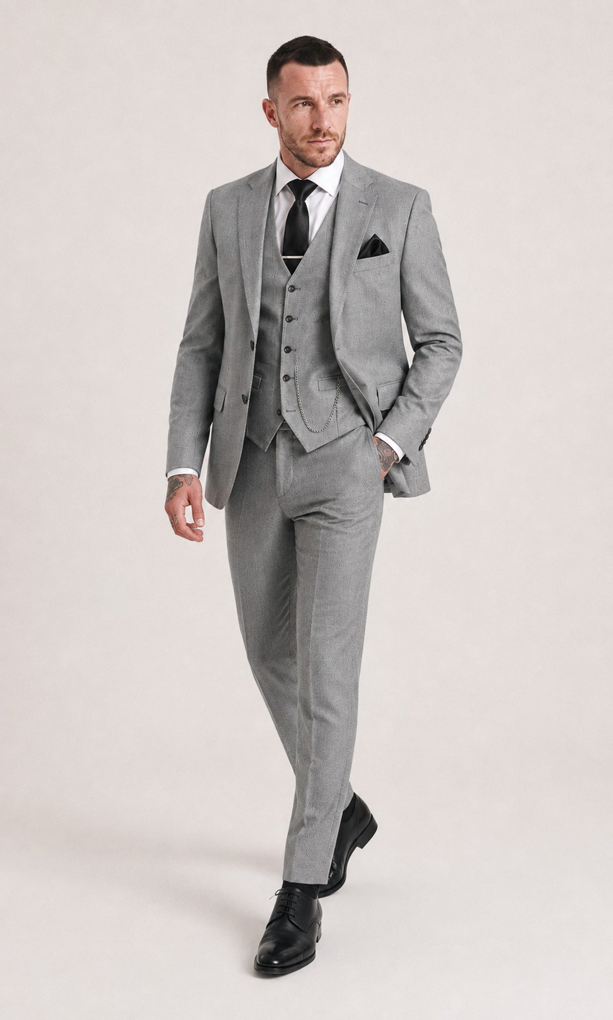 O'Casey: Light Grey 3-Pc Suit