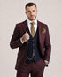 O'Flaherty: Wine & Navy 3-Pc Suit
