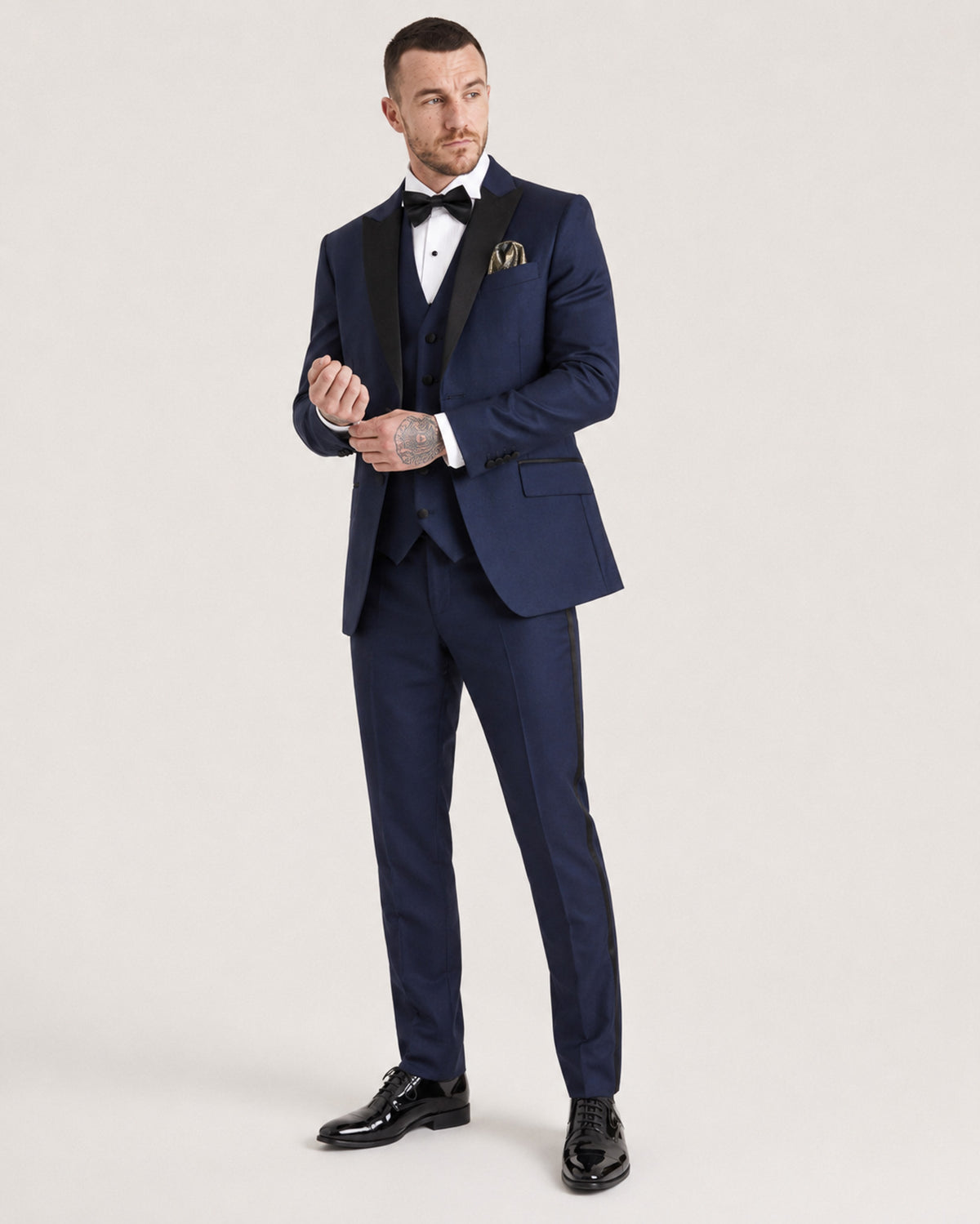 Oscar: Navy 3-Pc Tuxedo Suit
