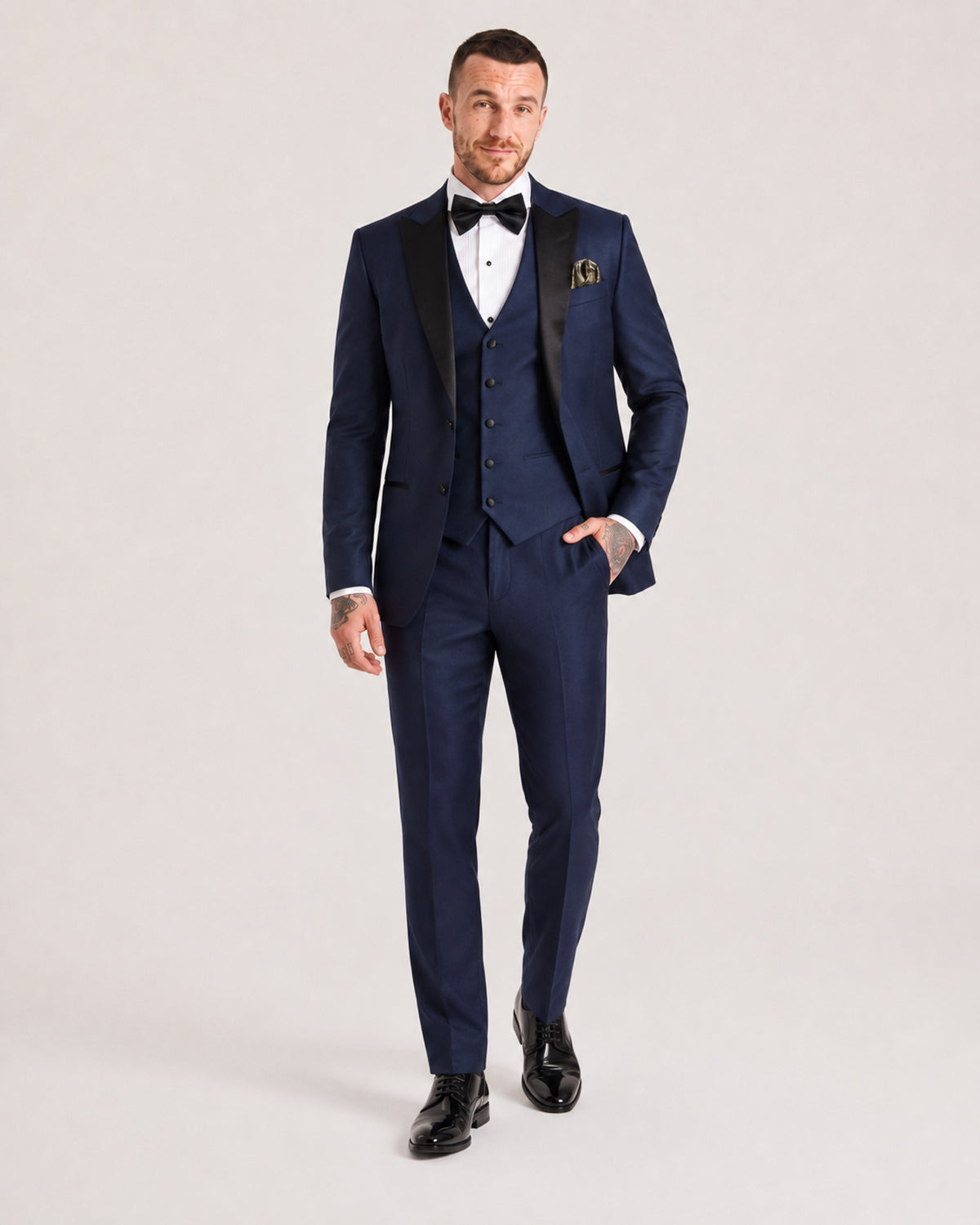 Oscar: Navy 3-Pc Tuxedo Suit