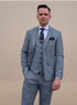 Ozark: Light Grey Check 3-Pc Suit