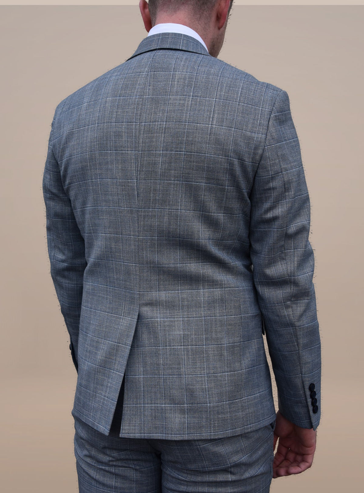 Ozark: Light Grey Check 3-Pc Suit