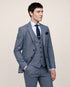 Ozark: Light Grey Check 3-Pc Suit