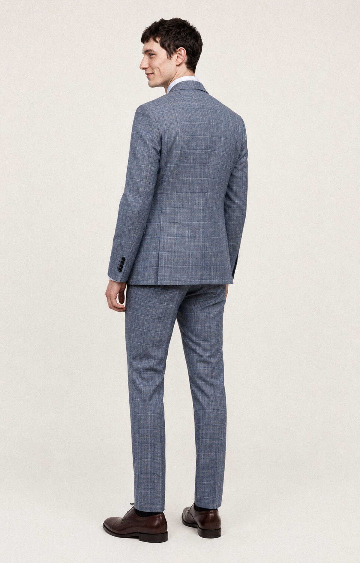 Ozark: Light Grey Check 3-Pc Suit