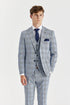 Mark: Sky Blue Check 3-Pc Suit