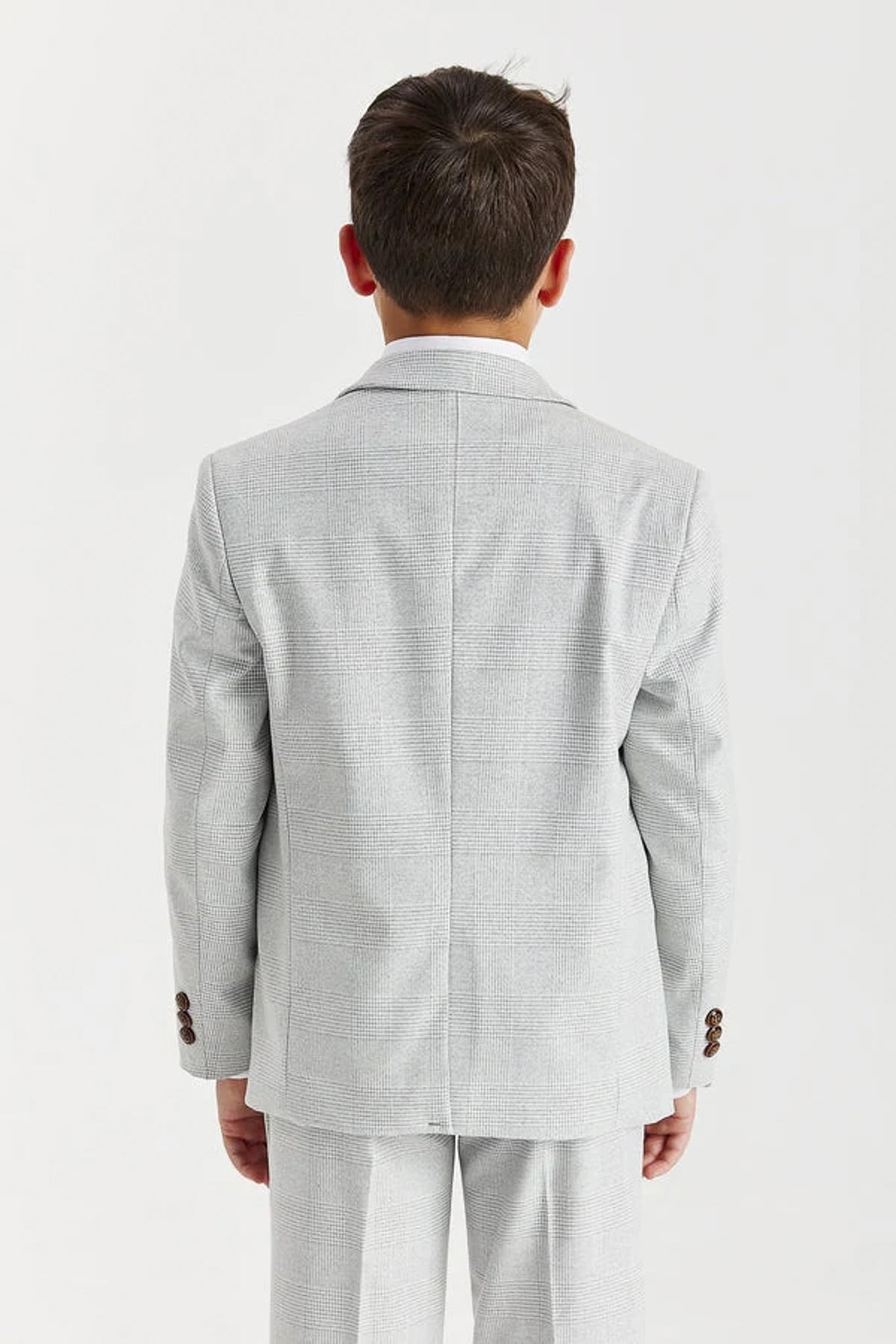 Boys Mark: Stone Check 3-Pc Suit