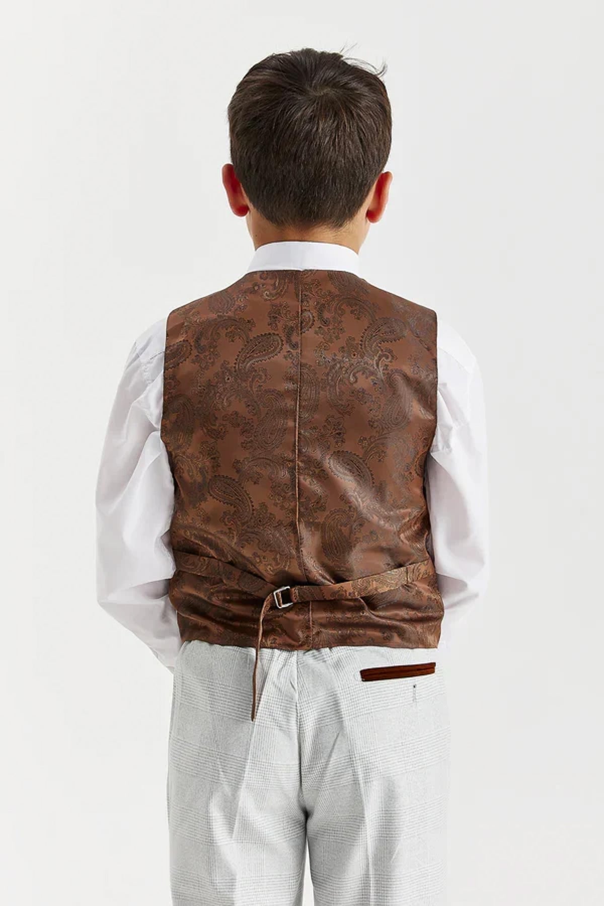 Boys Mark: Stone Check 3-Pc Suit