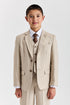 Belmont Boys: Beige 3-Pc Suit