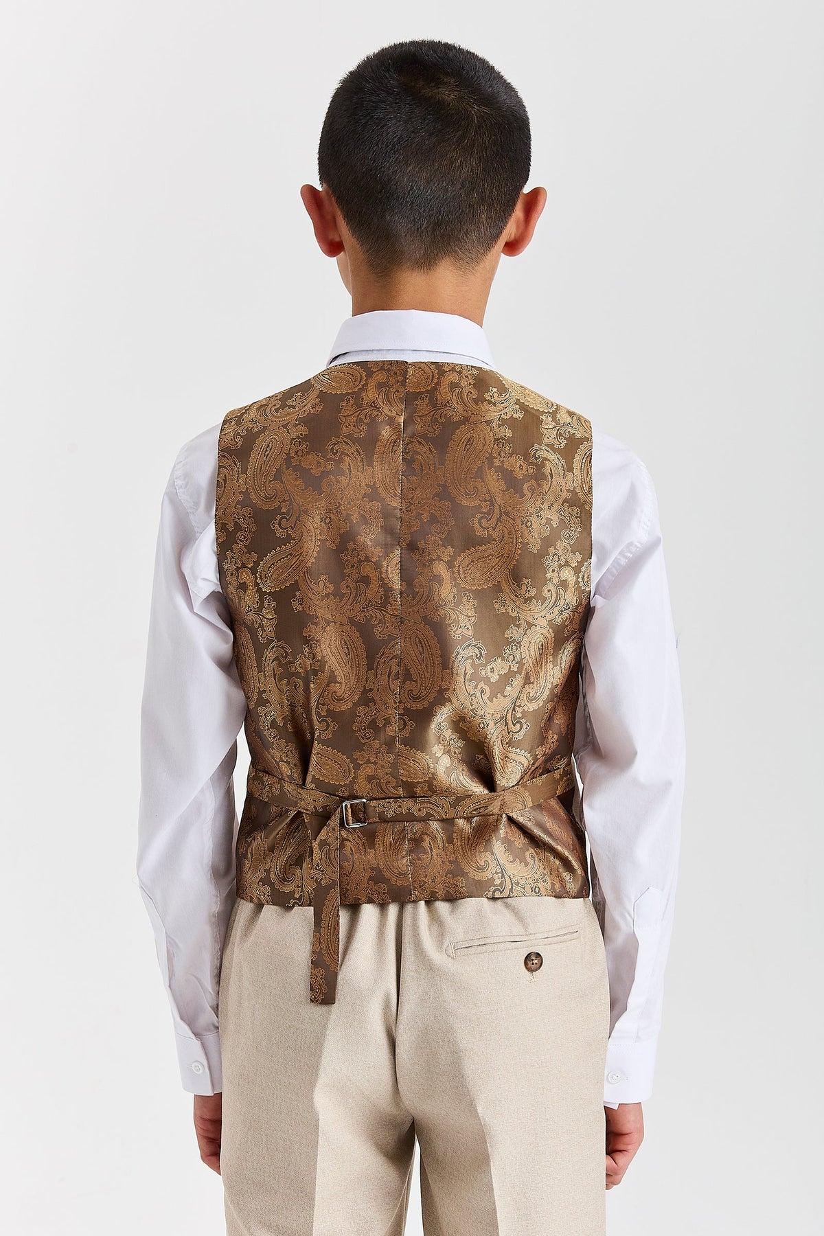Belmont Boys: Beige 3-Pc Suit