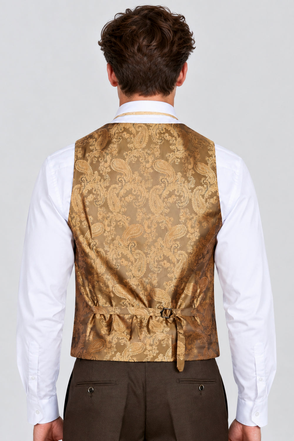 Belmont: Plain Brown 3-Pc Suit