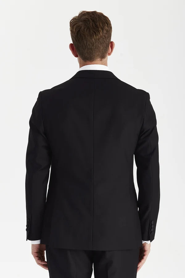 Harry: Black Double-Breasted 2-Pc Tuxedo