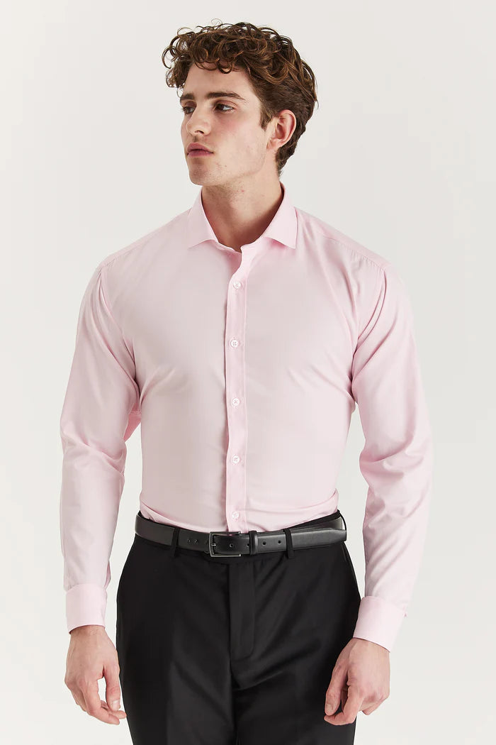 Oliver: Pink Cutaway Collar Shirt