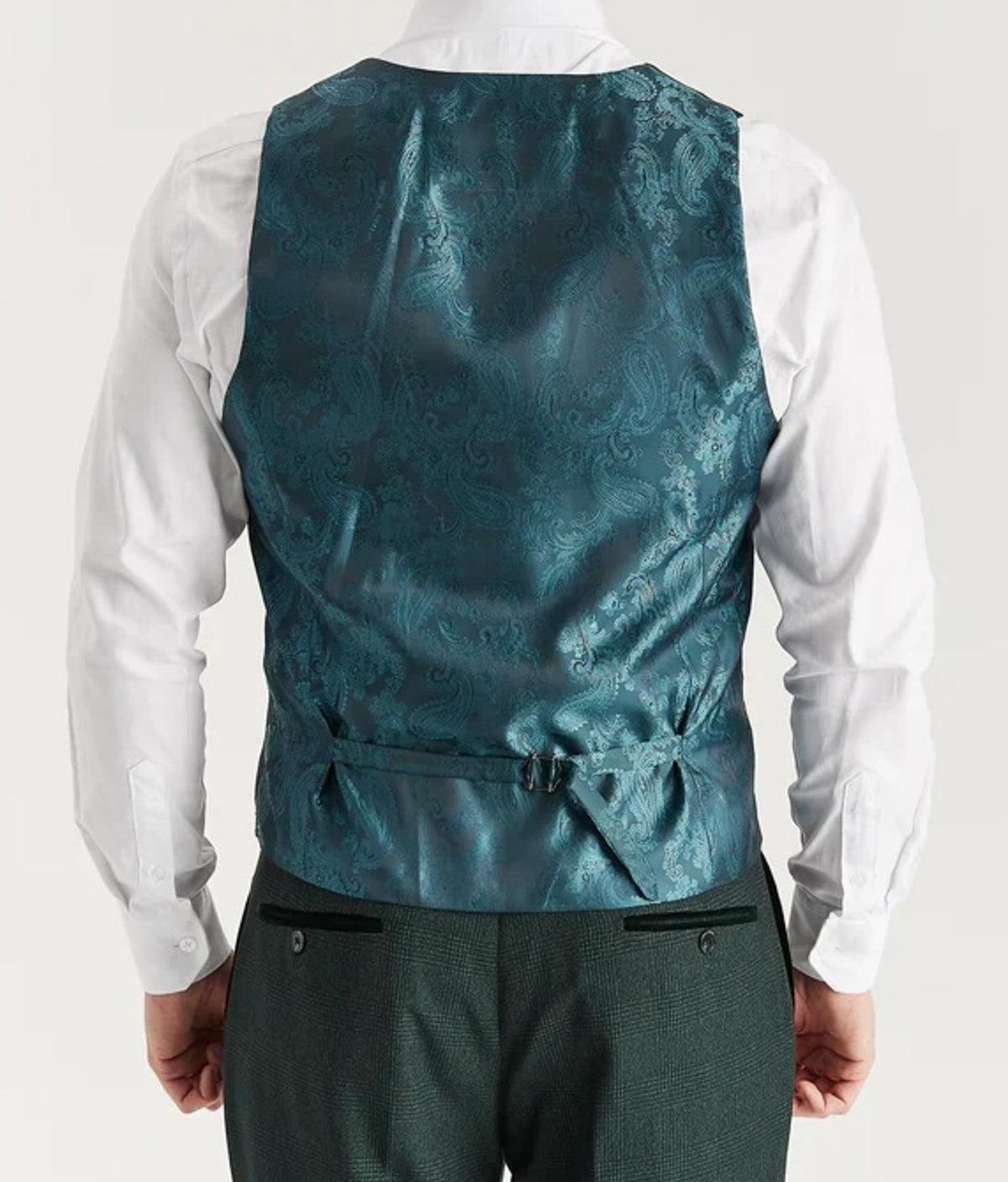 Regent: Olive Check 3-Pc Suit