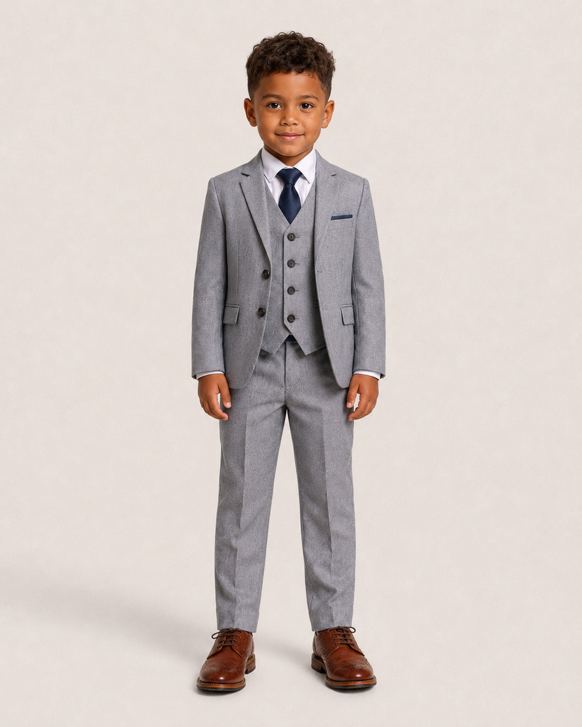 Reegan Boys: Grey 3-Pc Suit